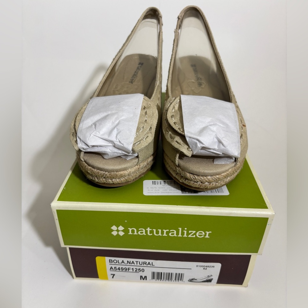 Naturalizer Bola Natural Slingback Wedge 7M